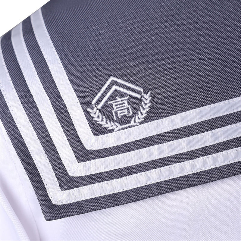 Women Game Silent Hill Shimizu Hinako Cosplay Costume Top Grey Pleated Skirt