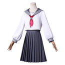 Women Game Silent Hill Shimizu Hinako Cosplay Costume Top Grey Pleated Skirt