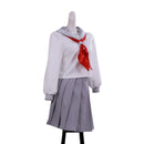 Women Game Silent Hill Shimizu Hinako Cosplay Costume Top Light Grey Skirt