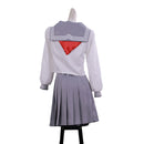 Women Game Silent Hill Shimizu Hinako Cosplay Costume Top Light Grey Skirt