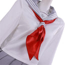 Women Game Silent Hill Shimizu Hinako Cosplay Costume Top Light Grey Skirt