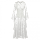 Women Gothic Bell Sleeve Victorian Hooded Fancy Dresses Vintage Costume - AwwwCos