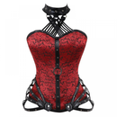Women Gothic Corset Steel Boned Body Shaper Medieval Bustier Tops - AwwwCos