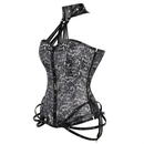 Women Gothic Corset Steel Boned Body Shaper Medieval Bustier Tops - AwwwCos