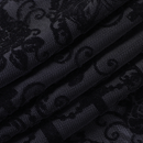 Women Gothic Disco Black Lace Elastic Waist Bell Bottoms Flare Pants - AwwwCos