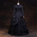 Women Gothic Victorian Masquerade Queen Princess Cosplay Ruffles Dress - AwwwCos
