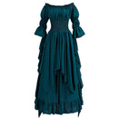 Women Gothic Witch Medieval Renaissance Costume Victorian Dress - AwwwCos