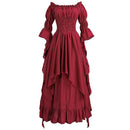 Women Gothic Witch Medieval Renaissance Costume Victorian Dress - AwwwCos