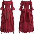 Women Gothic Witch Medieval Renaissance Costume Victorian Dress - AwwwCos