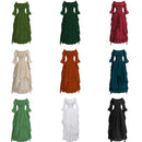 Women Gothic Witch Medieval Renaissance Costume Victorian Dress - AwwwCos