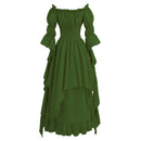 Women Gothic Witch Medieval Renaissance Costume Victorian Dress - AwwwCos