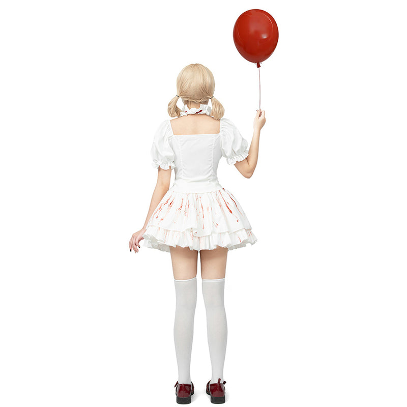 Women Halloween Masquerade Cosplay Costume Bloodstained Lolita Dress - AwwwCos