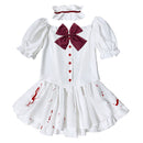 Women Halloween Masquerade Cosplay Costume Bloodstained Lolita Dress - AwwwCos