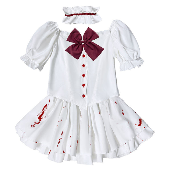 Women Halloween Masquerade Cosplay Costume Bloodstained Lolita Dress