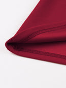 Women Hepburn Style Cosplay Patchwork Christmas Half Sleeve Flared Dress - AwwwCos