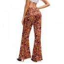 Women Hippie Fashion Wide Leg Flared Pants Printed Trousers Turban - AwwwCos
