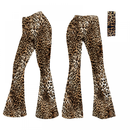 Women Hippie Fashion Wide Leg Flared Pants Printed Trousers Turban - AwwwCos