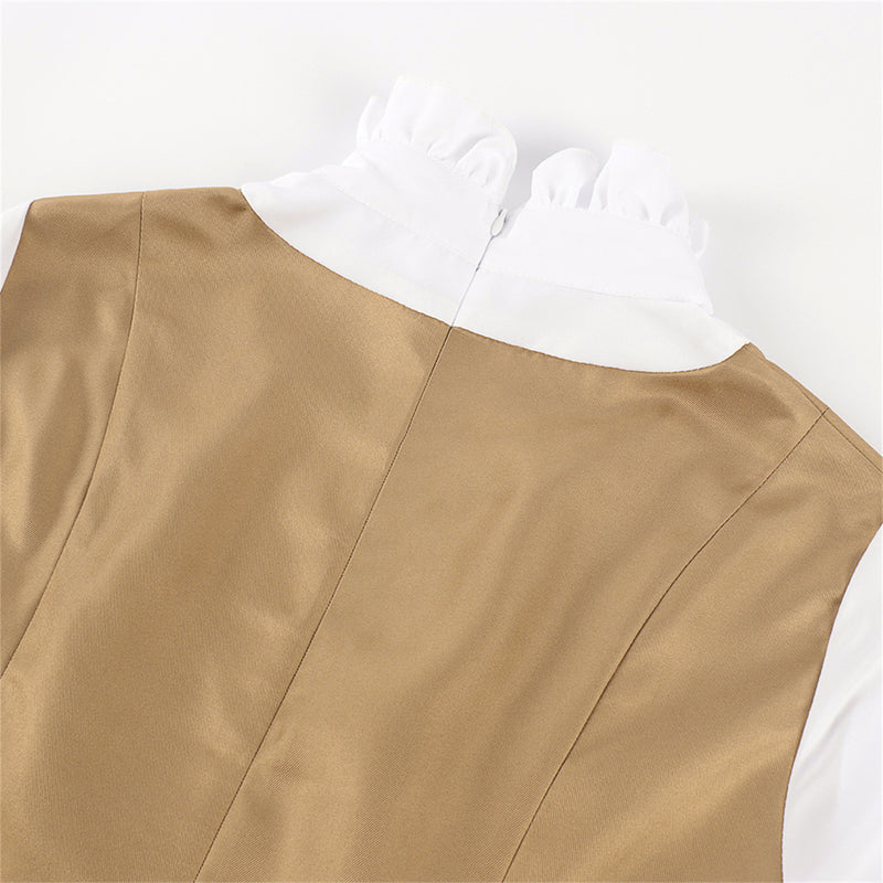 Women Kids Movie M3gan Cosplay Costume Khaki Dress - AwwwCos