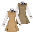 Women Kids Movie M3gan Cosplay Costume Khaki Dress - AwwwCos