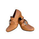 Women Loafers Mid Heel Shoes with Metal Buckle Embellishments - AwwwCos