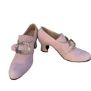 Women Loafers Mid Heel Shoes with Metal Buckle Embellishments - AwwwCos