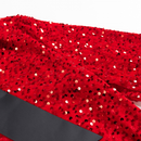 Women Long Sleeve Sparkly Sequin Mini Dress Bow Tie Loose Blouse - AwwwCos