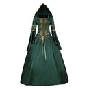Women Medieval Gothic Witch Vampire Hooded Dress Fancy Costume - AwwwCos