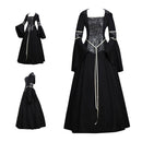 Women Medieval Gothic Witch Vampire Hooded Dress Fancy Costume - AwwwCos