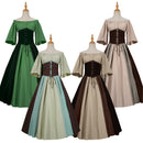 Women Medieval Renaissance Cosplay Off The Shoulder Victorian Irish Dress - AwwwCos