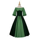 Women Medieval Renaissance Cosplay Off The Shoulder Victorian Irish Dress - AwwwCos
