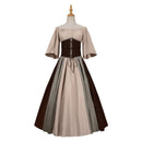 Women Medieval Renaissance Cosplay Off The Shoulder Victorian Irish Dress - AwwwCos