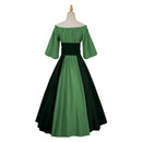 Women Medieval Renaissance Cosplay Off The Shoulder Victorian Irish Dress - AwwwCos
