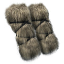 Women Men Medieval Viking Barbarian Cosplay Faux Fur Leg Covers Warmers - AwwwCos