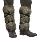 Women Men Medieval Viking Barbarian Cosplay Faux Fur Leg Covers Warmers - AwwwCos