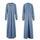 Women Muslim Dress Zipper Islamic Robe Pockets Maxi Prayer Clothes - AwwwCos