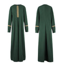 Women Muslim Dress Zipper Islamic Robe Pockets Maxi Prayer Clothes - AwwwCos