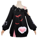 Women Neverness to Everness Requiem for Espers Cosplay Costume Black Mini Dress