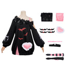 Women Neverness to Everness Requiem for Espers Cosplay Costume Black Mini Dress