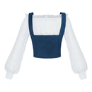 Women Pirate Cosplay Medieval Corset Vest Steampunk Bodice Shirt - AwwwCos