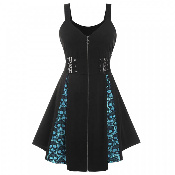 Women Plus Size Floral Flocking Tulip Hem Layered Ruffles A Line Dress