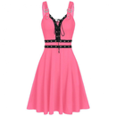 Women Plus Size Wrap Gothic Vintage Spaghtti Strap Party Maxi Dress