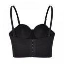 Women Punk Bustier Rivets Chains Spaghetti Strap Skull Bra Corset - AwwwCos