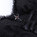 Women Punk Cosplay Costume Layered Lace-up Party Cocktail Fancy Lolita Dress - AwwwCos