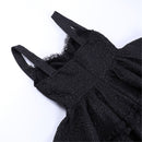 Women Punk Cosplay Costume Layered Lace-up Party Cocktail Fancy Lolita Dress - AwwwCos