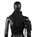 Women Punk Facx Leather Bandage Vest Halloween Stage Performance Armor - AwwwCos