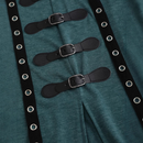 Women Punk Hooded Top Flare Sleeves High Low Hem Gothic Top - AwwwCos