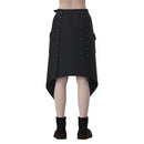 Women Punk Medieval Clothing Adjustable Streetwear Hip Hop Half Skirt Shorts