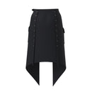 Women Punk Medieval Clothing Adjustable Streetwear Hip Hop Half Skirt Shorts
