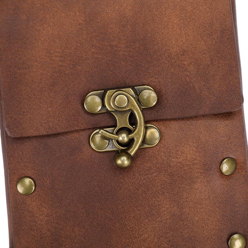 Women Punk Style Brown Outdoor Mobile Phone Mini Bag Sports Casual WaistBag - AwwwCos