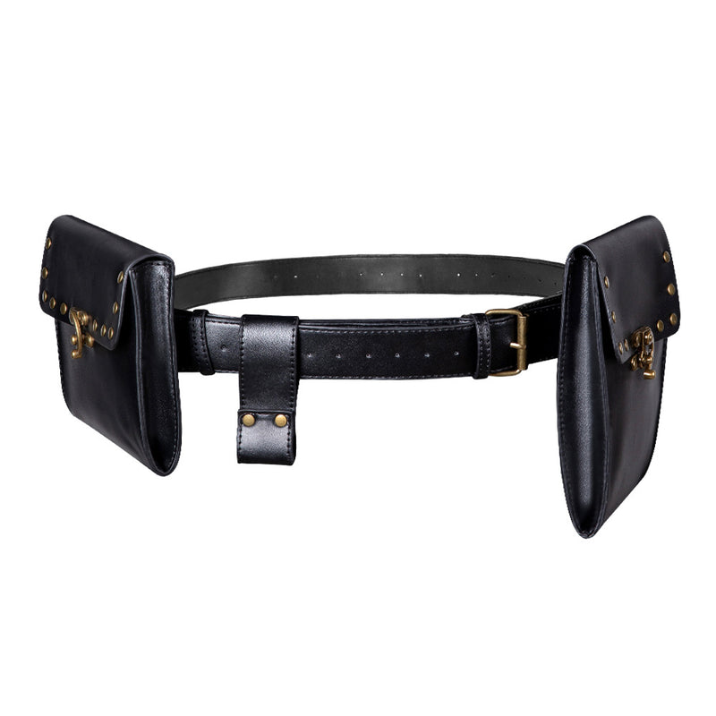 Women Punk Style Brown Outdoor Mobile Phone Mini Bag Sports Casual WaistBag - AwwwCos